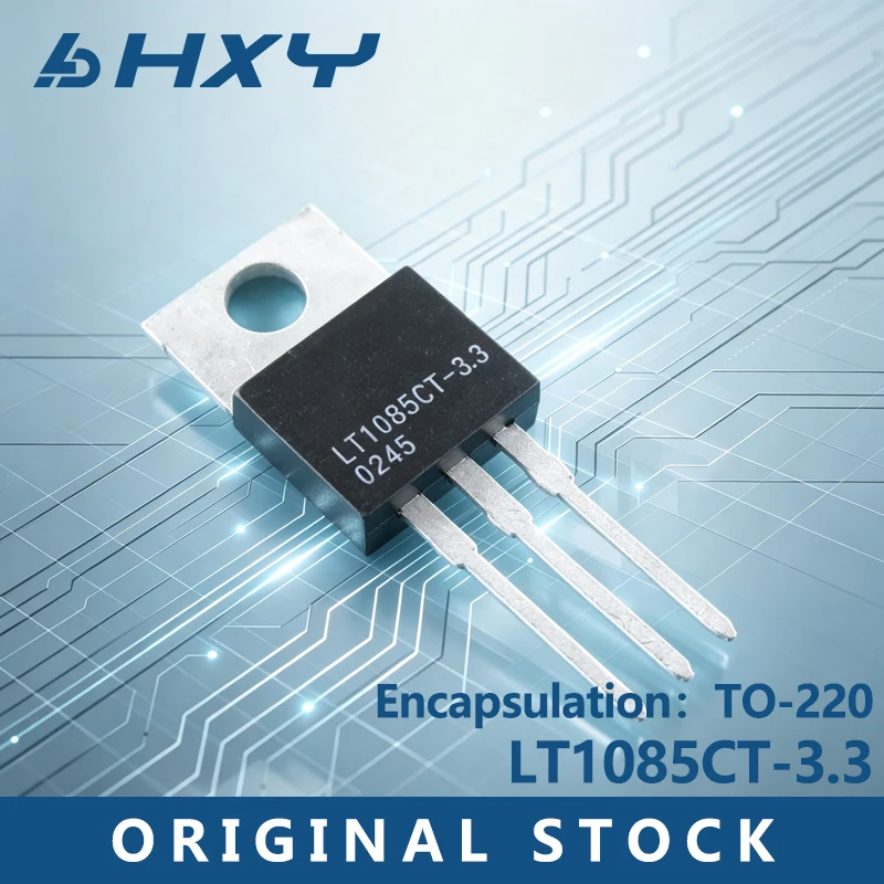 10PCS LT1085CT LT1085CT-3.3 silk-screened, straight-through TO-220, adjustable/voltage regulator