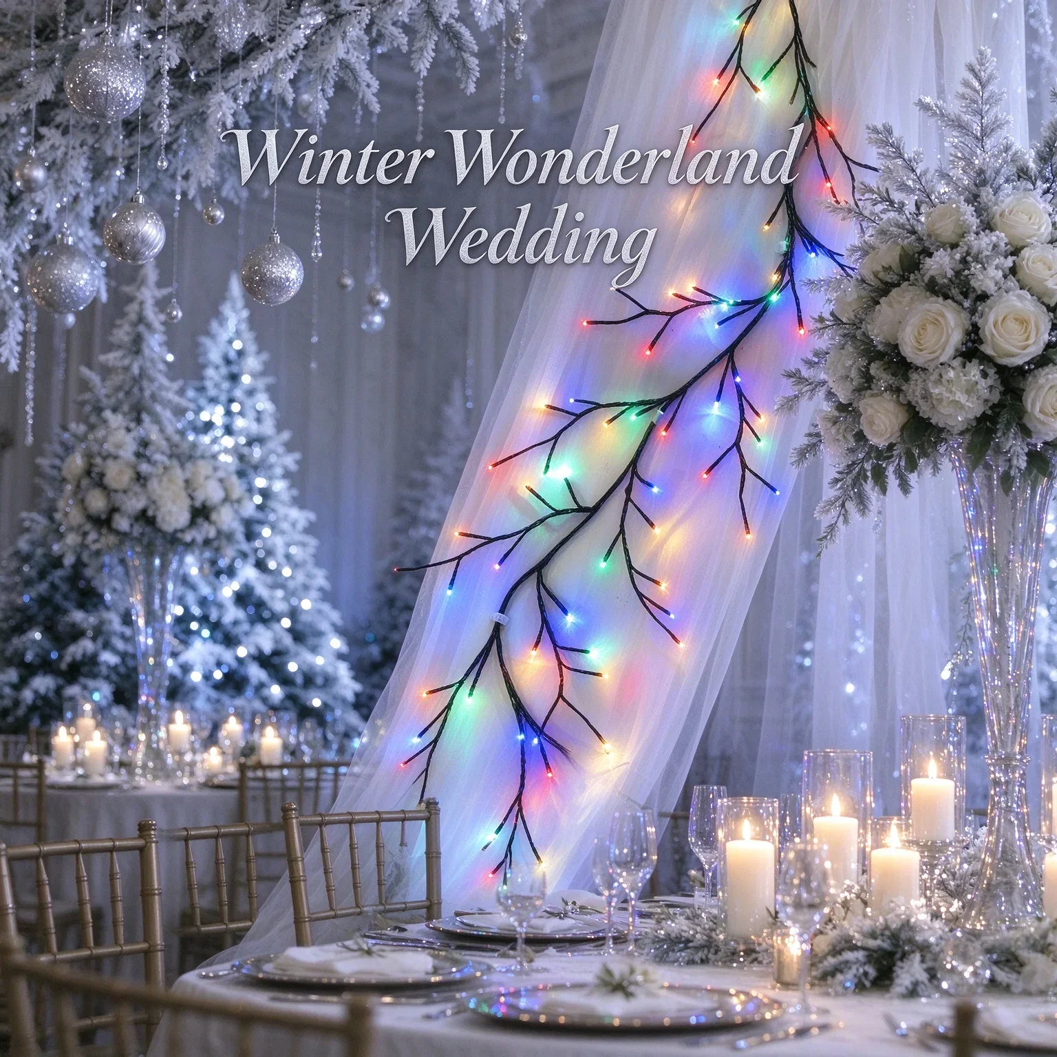 1PC 96LEDS Vine Lights, Branch Lights, 8 Flashing Modes, USB Powered,used for Bedrooms Indoor Home Party