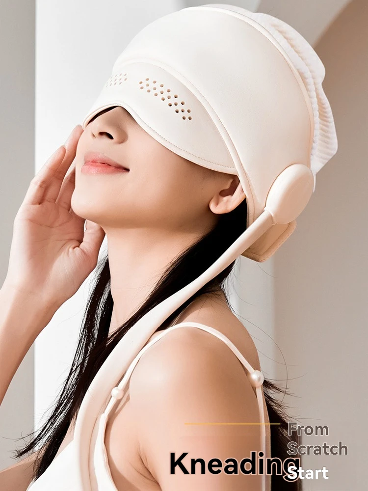 

Smart Airbag Head Massager Graphene Heating & Eye Warm Compress Function Airbag Kneading Relaxation Improves Sleep Relieves Stre