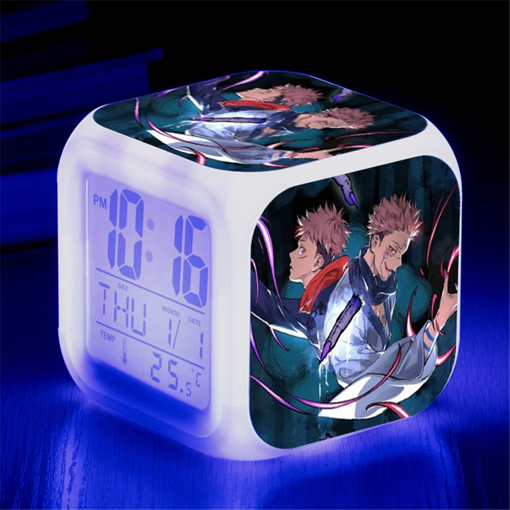 Anime Fushiguro Megumi Toji Itadori Yuji Kugisaki Nobara Satoru Gojo Zenin Maki Inumaki Toge Alarm Clocks Figure Toys Doll Gifts