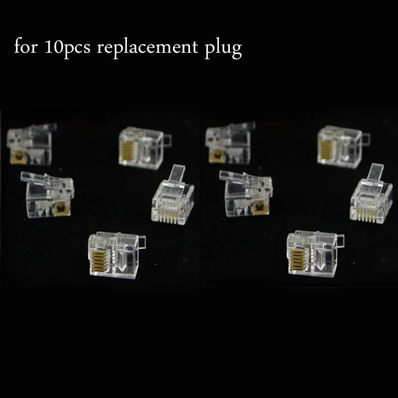 Replacement 6 PIN Crystal Plug Connector for Yaesu FT-7800R 7900R 8800R 8900R 1900R 2900R 1802 7800 8800 Radio MH-42B6J PTT Mic