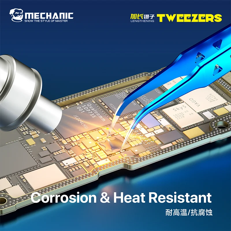 

Пинцет Mechanic Aac-15 Grade A с восемью удлиненными отверстиями, устойчивый к высоким температурам и коррозии, инструмент для прокладки проводов на материнских платах