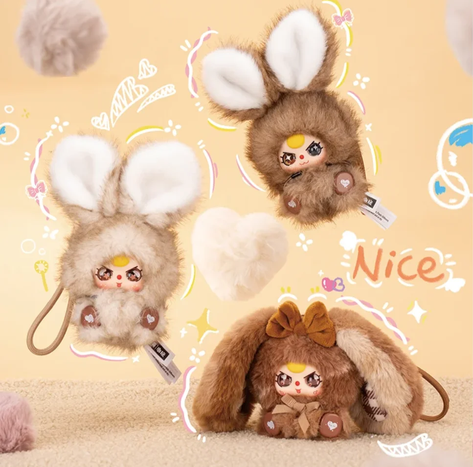 Nieuwe Baby Drie Alice Rabbit Town Serie Blind Box Kawai Hanger Speelgoed Verzamel Figuur Pop Verjaardag Meisje Fans Kerstcadeau