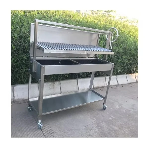 Parrilla Argentina Extra Grande para Barbacoa, Parrilla Gaucho de Acero Inoxidable