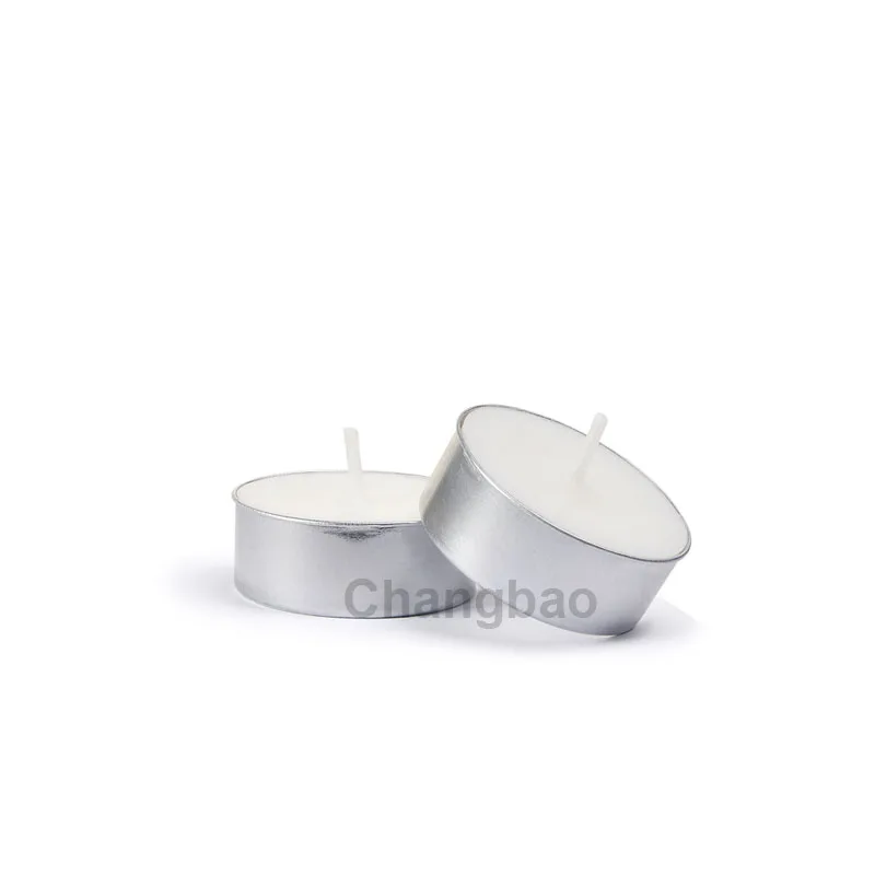 100pcs/lot White Soybean Tea Candle 4-hour Burn Time Smokeless Odorless Natural Soy Bean Tealight Candles