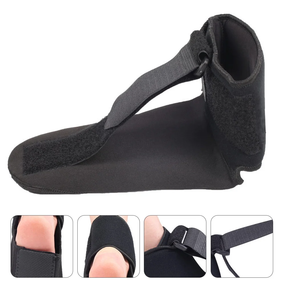 

1pc Support Bracket Black Night Orthosis For Drop Brace Breathable Foot Orthotic Device Foot Valgus Corrector