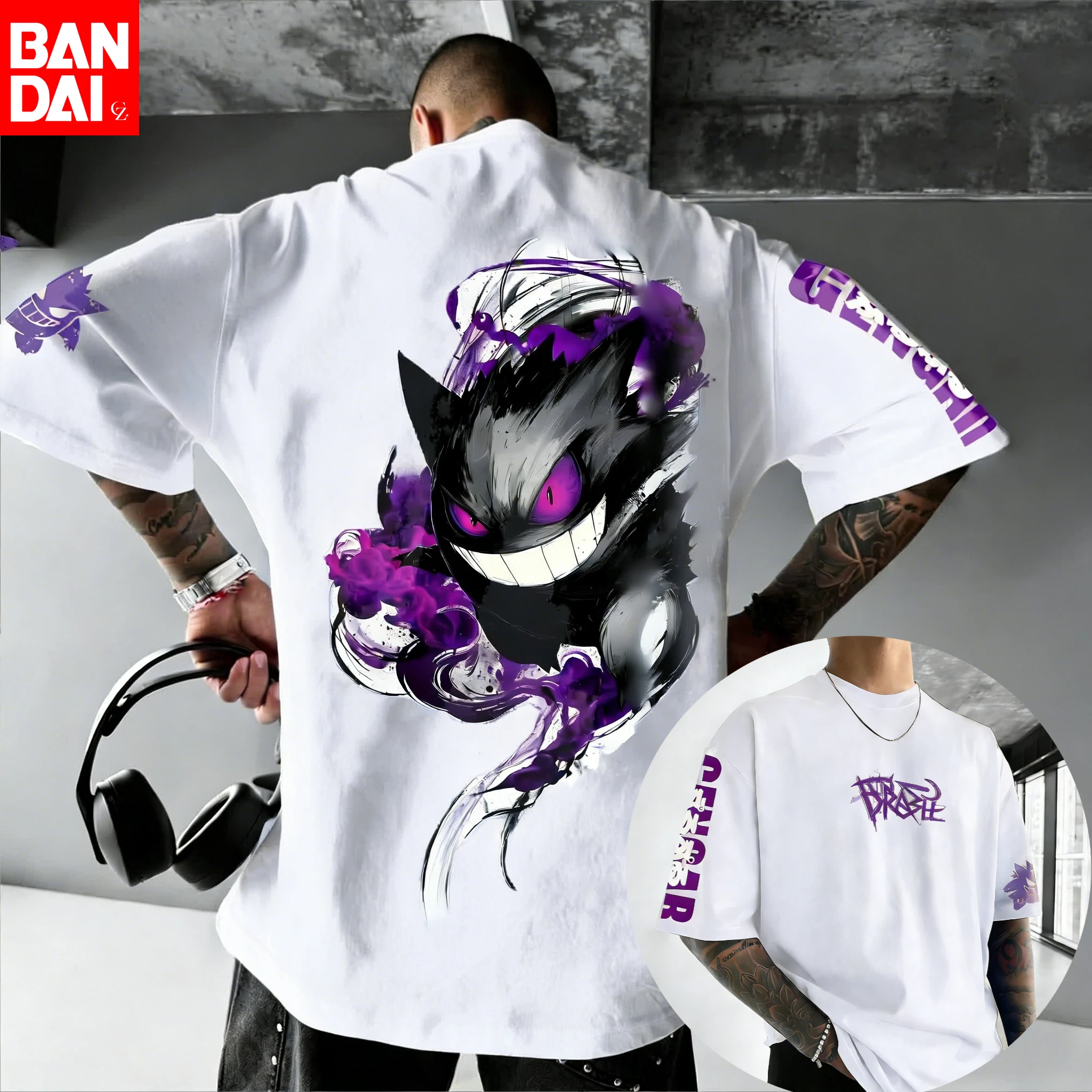 camiseta-de-algodao-masculina-de-verao-2026-pokemon-estampa-gengar-graffiti-streetwear-oversized-casual-para-uso-diario-presente-para-fas-de-anime
