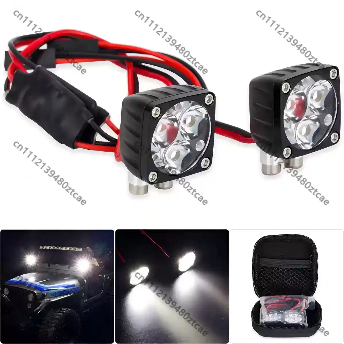 Multi-Group High Brightness LED Light Set Universal Fit 1/8 1/10 RC Rock Crawler Off-Road Vehicle Decor Upgrade Parts