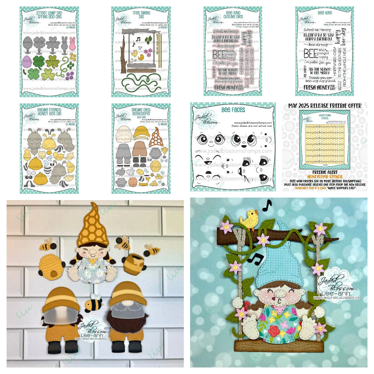 

2025 May New Metal Cutting Dies Stamps Products for DIY Handmade Albums Diaries Diary Scrapbooking Gnome Friends: Honey Bee Die