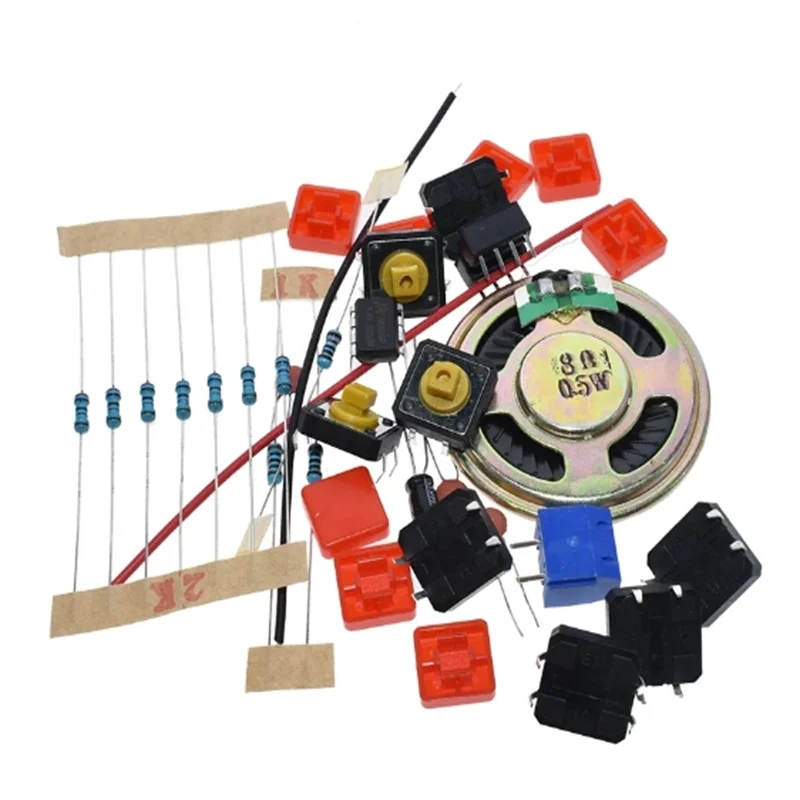 1SET NE555 Component Electronics Electric Piano Organ Module DIY Kit Learn electronic principles, children's lab