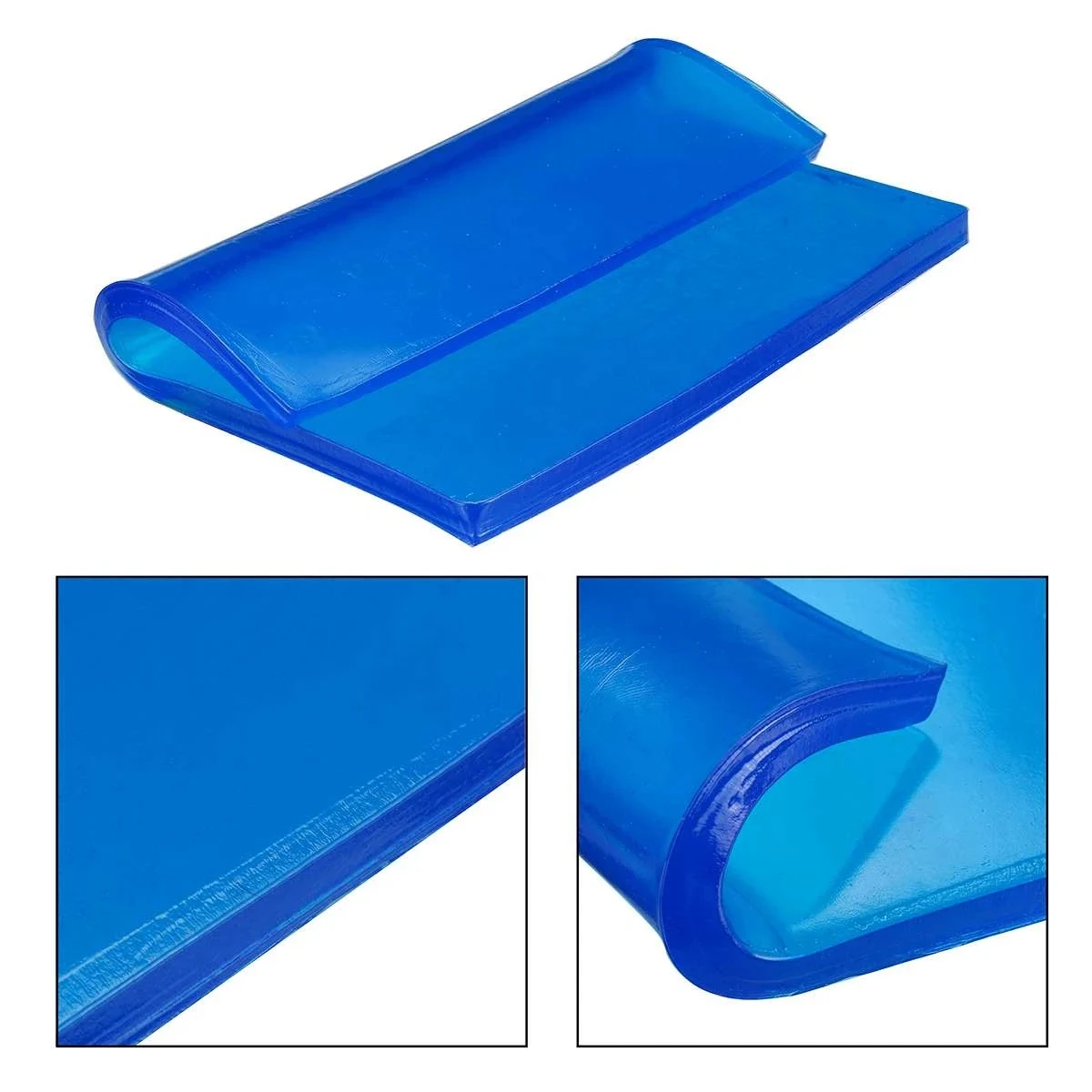 Imagem -05 - Azul Universal Motocicleta Almofada do Assento Gel Pad Absorção de Choque Mat Faça Você Mesmo Cut Cool 2cm