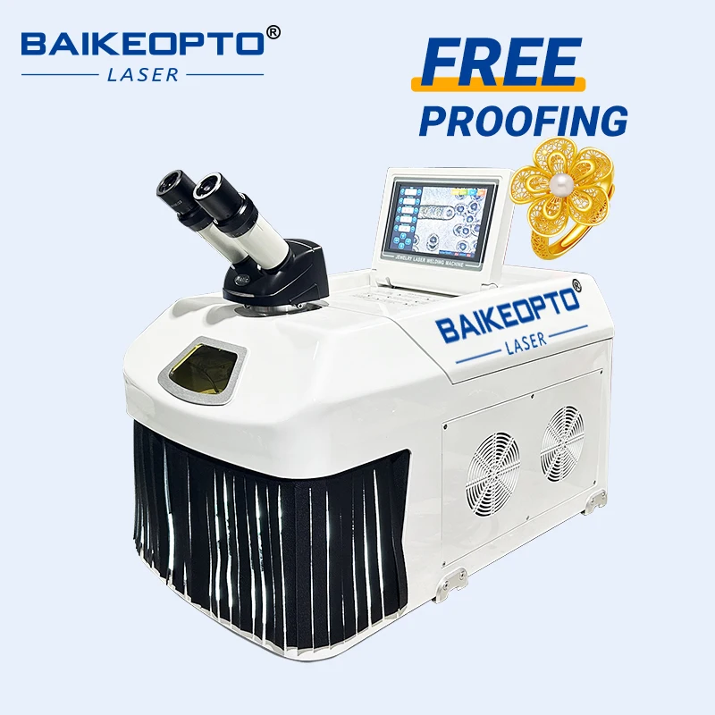 Baikeopto 150W  New Technology Laser Welding YAG Desktop Gold Silver Jewelry Welding Machine