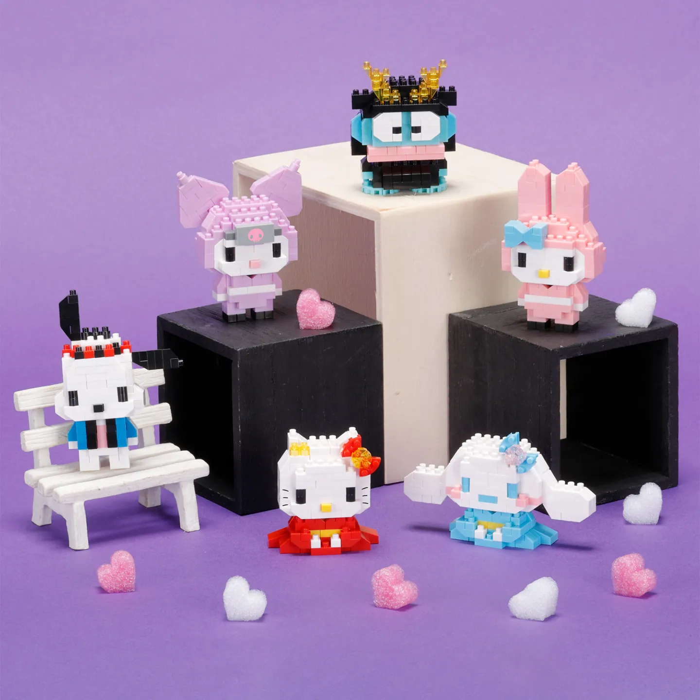 

Original Nanoblock Sanrio Licensed Micro Building Blocks Set Kawada Japan Miniature Collectible Diy Craft Birthday Gift Box