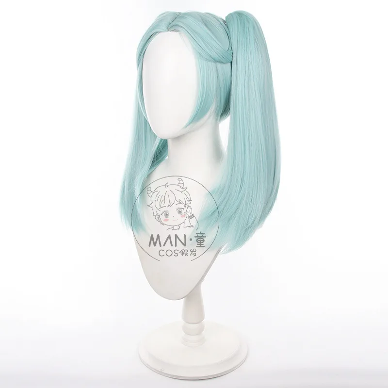 Cyberpunk: Edgerunners Rebecca شعر مستعار كوسبلاي عداء مشبك نمر مزدوج على شكل ذيل حصان هدية الهالوين