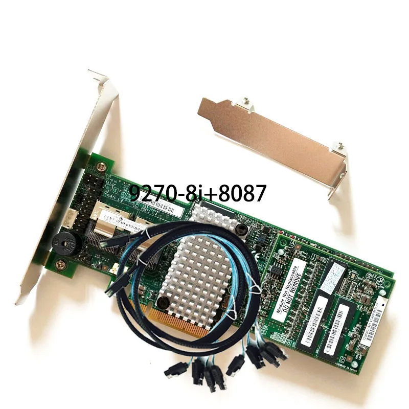 

LSI MegaRaid 9270-8i 1G RAID PCIe 3.0 6Gbps Controller Raid Card+2pcs 8087-sata