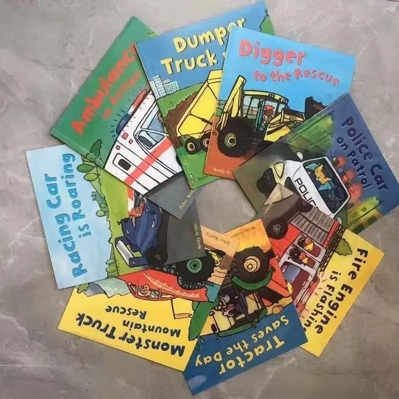 Busy wheels English picture book 8 volumes 1-8