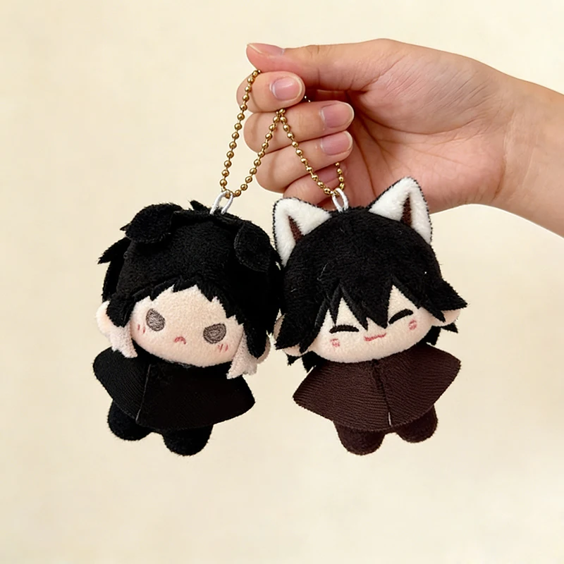 7CM Cute anime character plush keychain soft stuffed doll backpack pendant chibi mini plush key ring gift