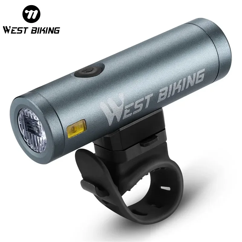 WEST BIKING Bicycle Light Waterproof 500LM USB Rechargeable Cycling Headlight MTB Road Bike Front Rear Lamp 2000mAh Flashlight