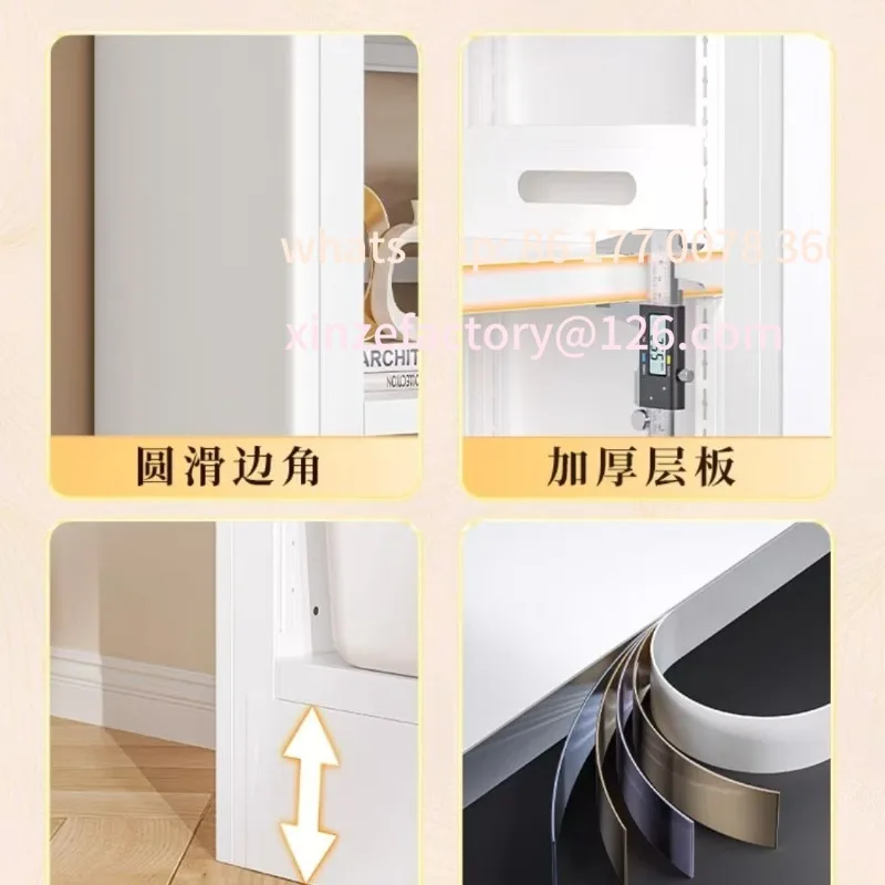 Estantes de biblioteca de acero personalizables Estantes de piso para el hogar