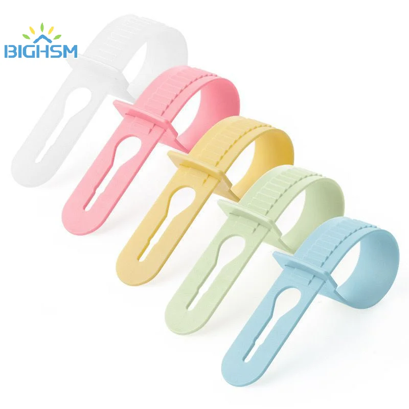 10Pcs Hanger Buckle Home Clothes Wardrobe Organizer Hook Anti-Slip Windproof Hanger Data Cable Storage Colorful Rack Holder