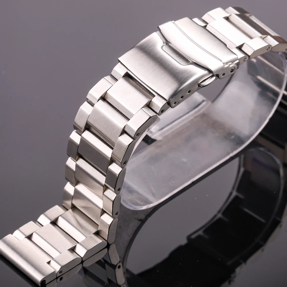 Solid Stainless Steel Watch Band Blue Black Gold Strap18mm 20mm 22mm 24mm Bracelet Compatible For Samsung Galaxy Watch