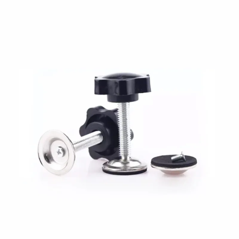 

Tool-Free Adjustable T-Handle Screw with Pressure Plate Plum Flower Adhesive Head for M8 M10 Quick Release Fastener