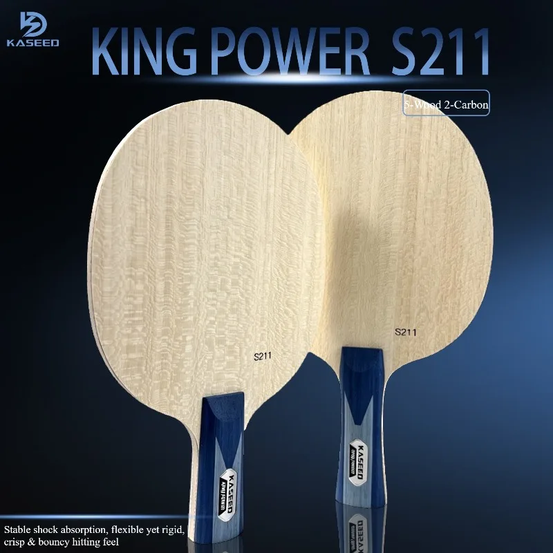 KASEED KING POWER S211 Table Tennis Blade 5 Wood + 2 Outer Carbon Koto Top Sheet Offensive Ping Pong Paddle for Power & Speed