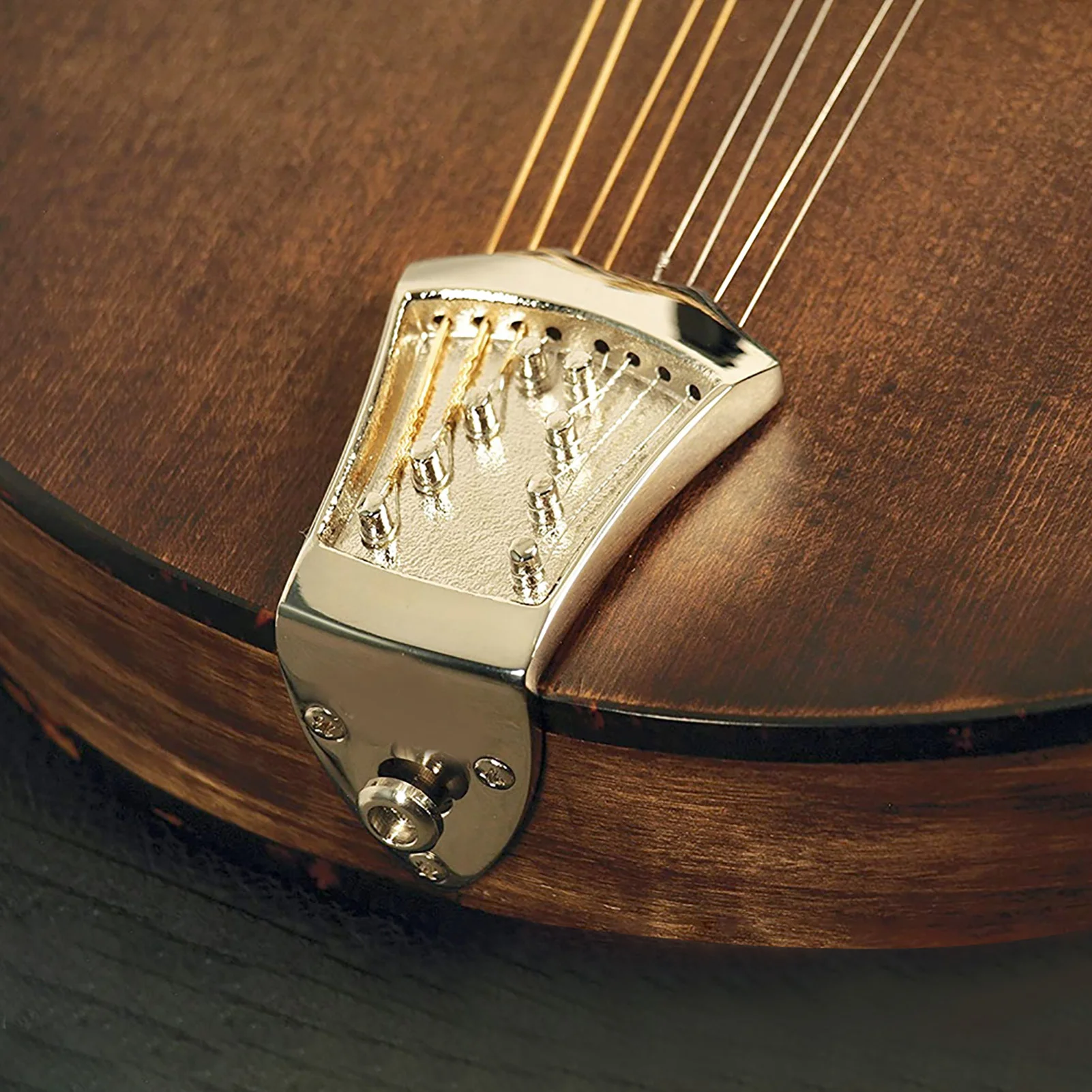 

Золотистый 8-струнный тейлпьест для мандолины с треугольными винтами, аксессуары для музыкальных инструментов