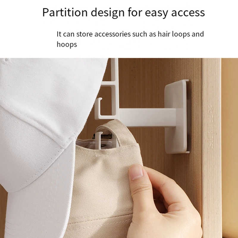 BAAG-gancho para roupas, rack para chapéu, boné de beisebol, rack de armazenamento, montagem na parede, cinto de chapéu, gancho de armazenamento