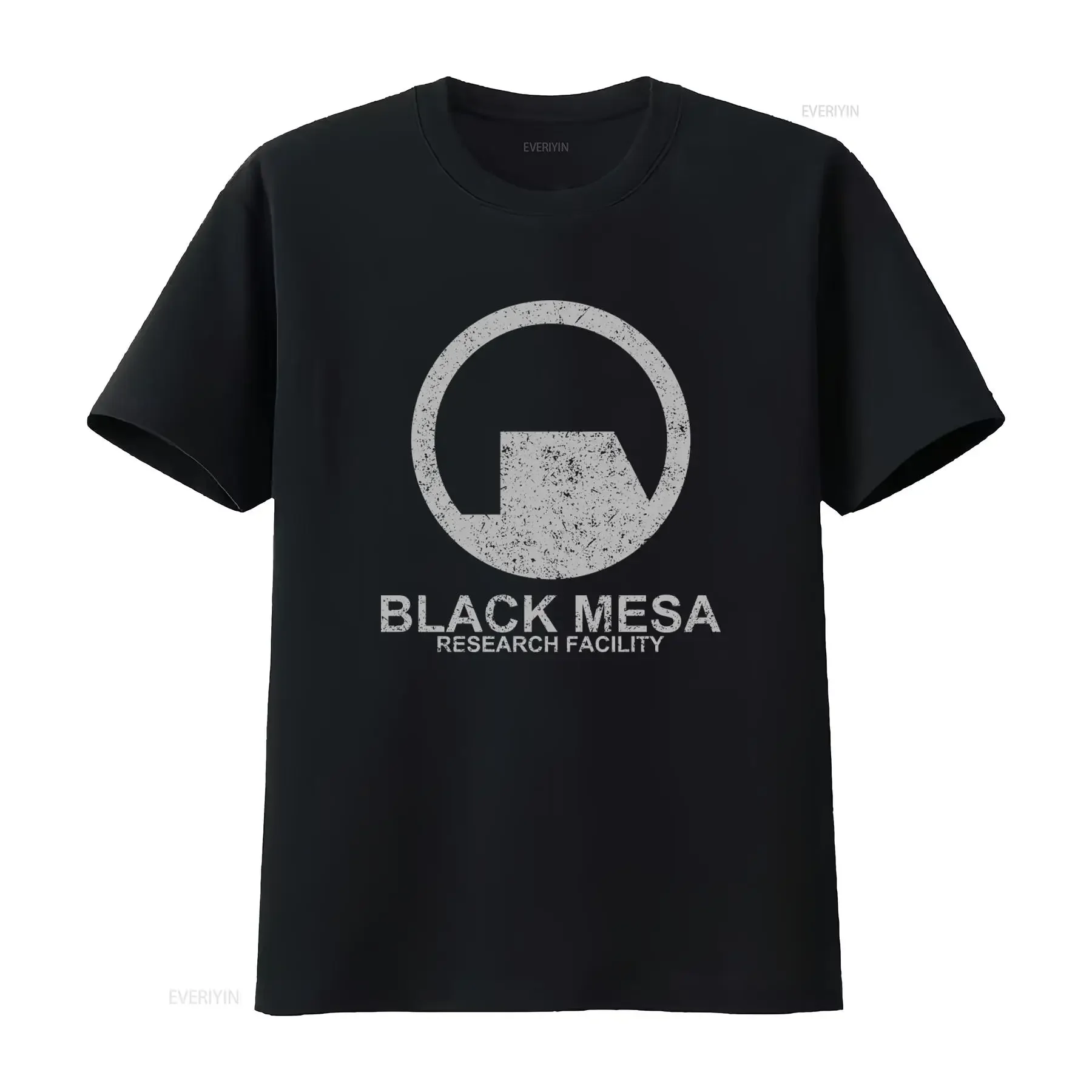Black Mesa Research Facility T-Shirt im Retro-Stil, hochwertiger Druck, perfekt für Sci-Fi-Fans, Vintage-Design, gewaschene Designerkleidung