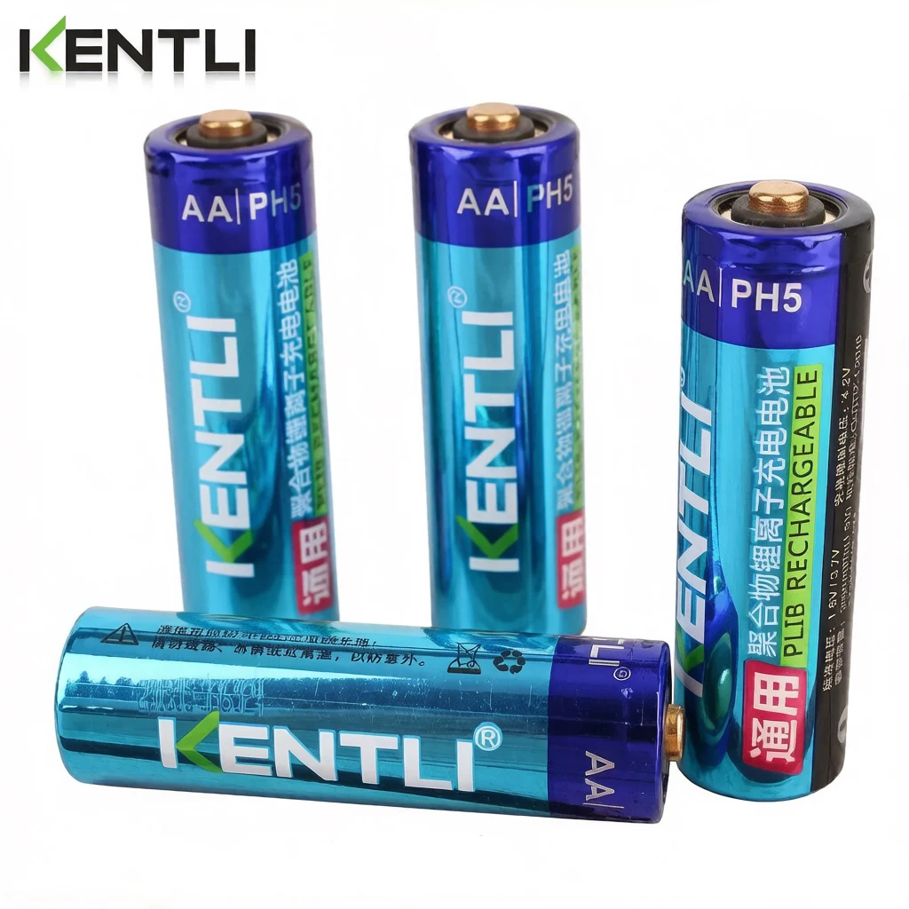 KENTLI  AA 1.5V 3500mWh lithium li-ion rechargeable battery +4 Channel polymer lithium li-ion battery batteries charger