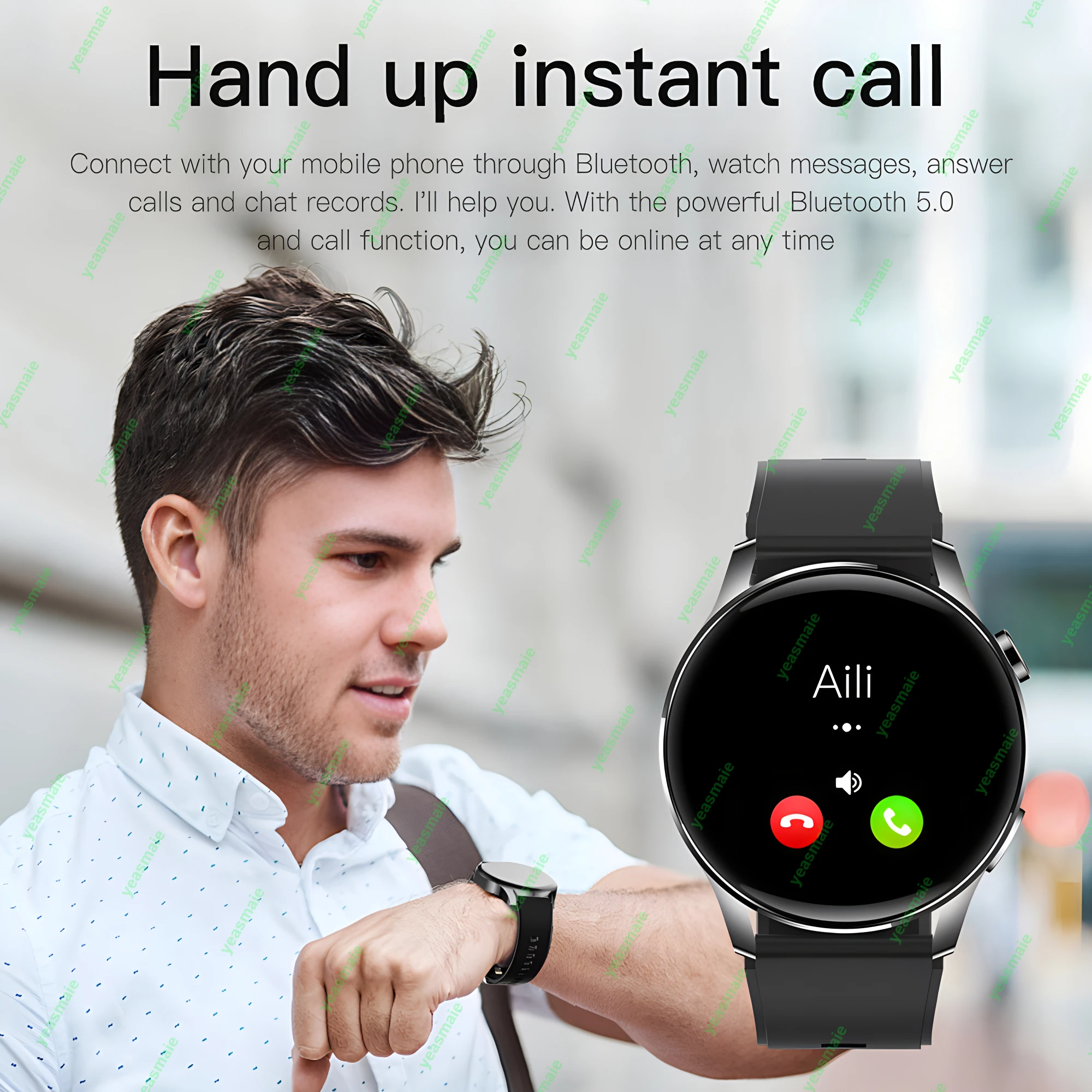 D9 D11 Smart Watch Men 1.5 Inch Amoled HD Screen ECG 7 in 1 Smartwatch 2024 Wireless Charging AI Voice 15 Days Standby Watch 4