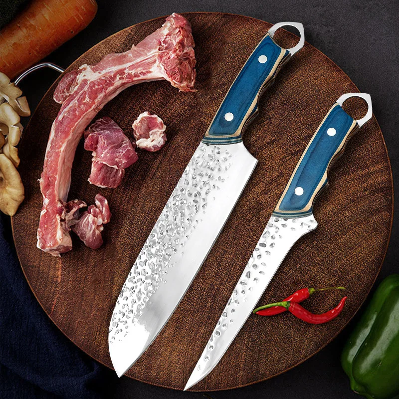 Stainless Steel Kitchen Knvies Forged Japanese Chef Knife Butcher Knife Slicing Peeling Boning Meat Cleaver Raw Fish Cutter