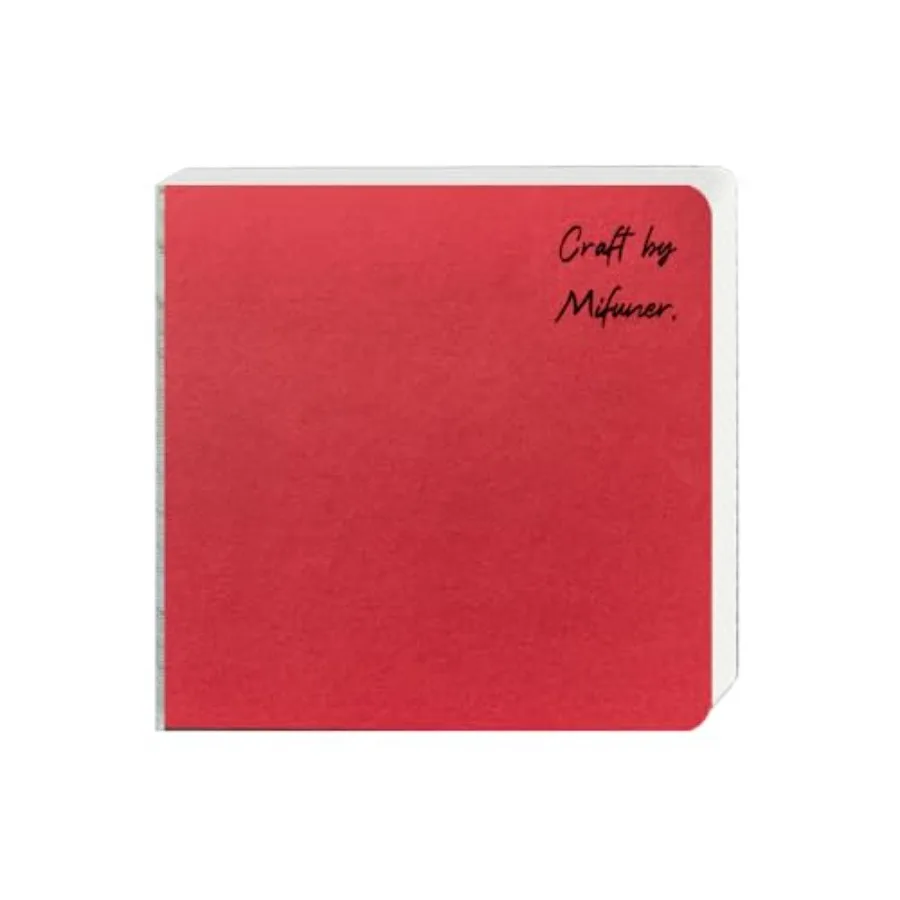 

Square 3.9X3.9 300gsm Portable Watercolor Paper Pad Journal 60pgs 30 Sheets Front Back 2 Textures Travel Size for Calligrapher