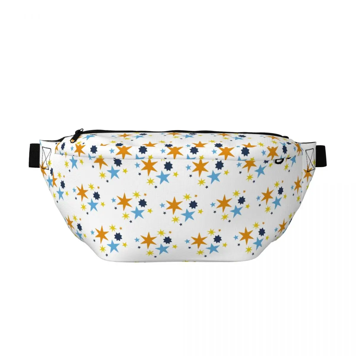 

Crossbody Waist Bag Subtle Aroace Pride Stars (orange And Blue Flag) Men Women Adjustable Fanny Pack Traveling Running Money Bag