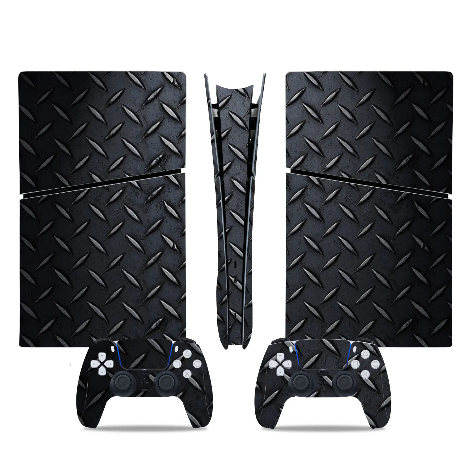 ملصق جلد رقمي لوحدة التحكم و وحدتي تحكم ، ملصق فينيل ملفوف بالكامل ، غطاء واقي ، لوحة وجه ضيقة PS5