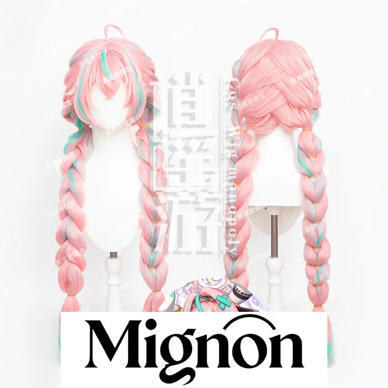 

Genshin Impact Valessa Cosplay Wig, Double Braids & Simulation Scalp Top with Natlan-inspired Gradient Halloween Gift