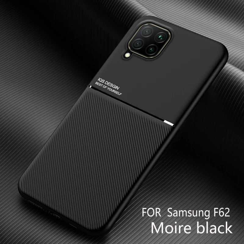 Samung  F525G F62 F41 Case Car Magnetic Holder Protect Cover For SamsungM52 M53 5G M62 M32 5GSoft Matte Back Shockproof Coque