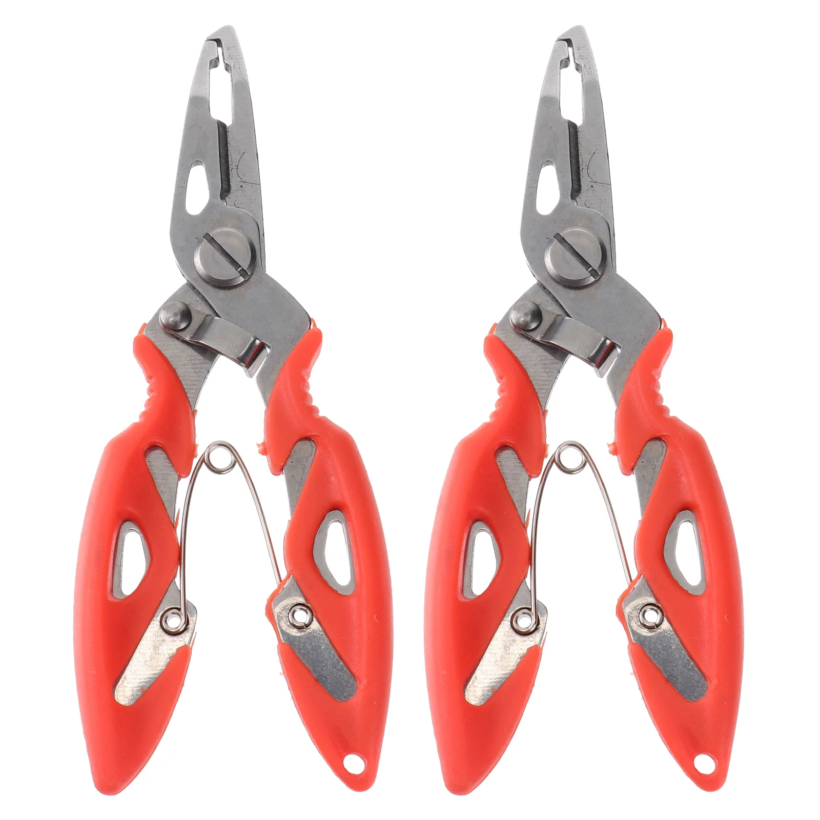 

2 Pcs Pliers Pick Hook Scissors Fishing Shear Grabber Line Sea Tool Controller Practical