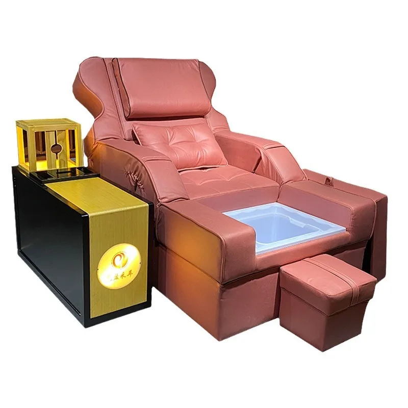 Hot selling circulating water head therapy integrated massage sofa metal frame multifunctional foot bath spa massage chair