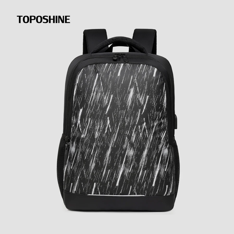 2022 New Trends Fashion Mens Backpacks USB Charging Male Business Travel Rucksack For 15.6 inch Laptop Business School Boys Bags