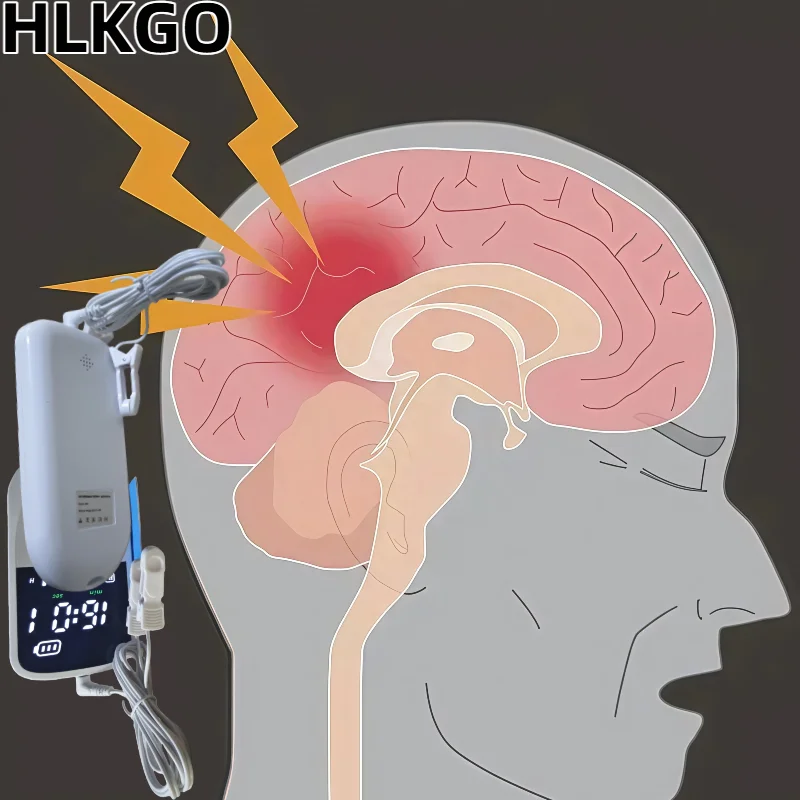 Vagus Nerve Stimulation for Sleep and Anxiety, CES Therapy Ear Clip Device with Pulse Electronic Acupuncture Technology