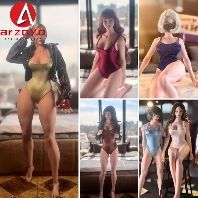 MFuntoys 1/6 Scale Female High Elasticity Pearl One-piece Swimsuit based Clothes Modle Fit 12'' action figure Body Doll