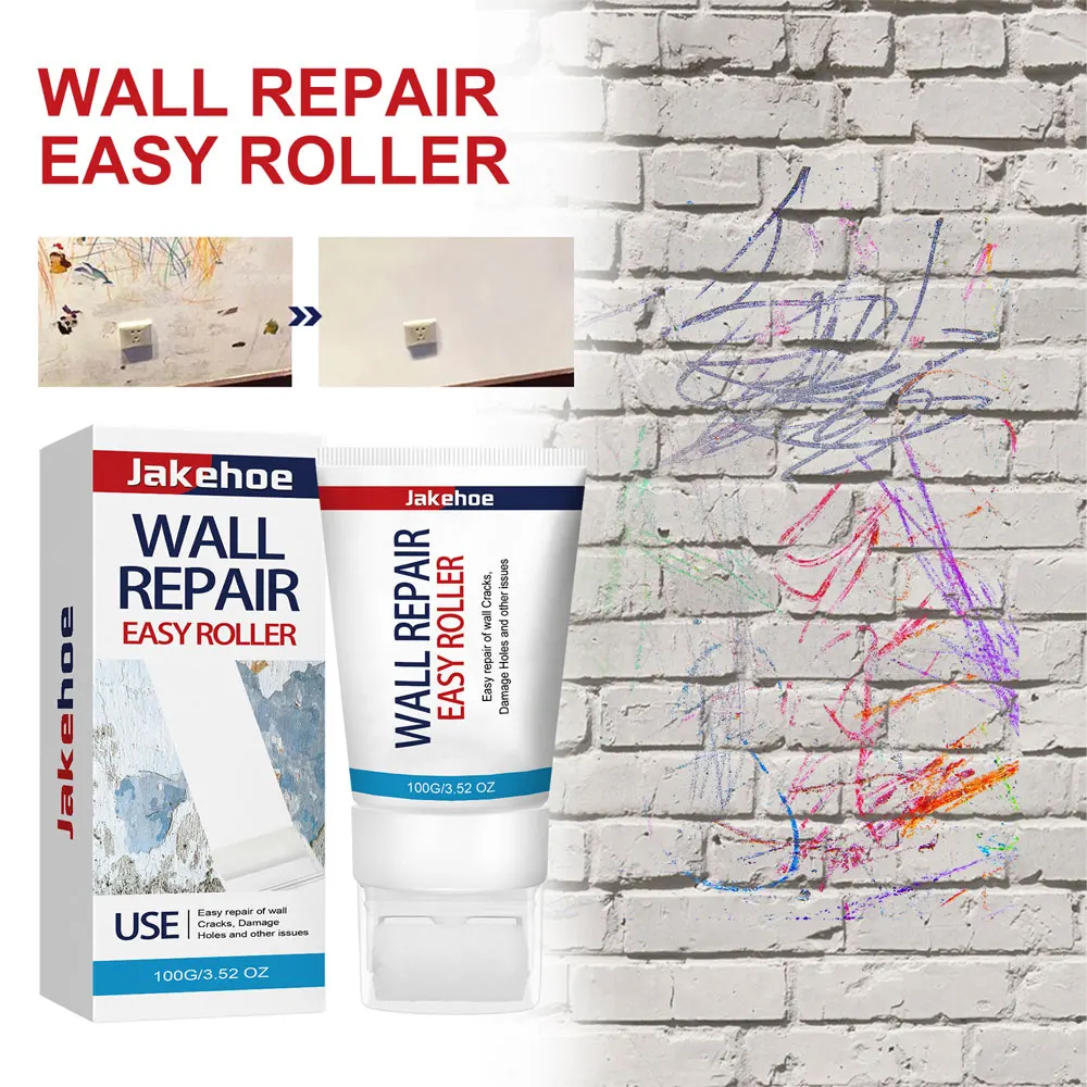 Stain Removal Wall Repair Easy Roller Diy Wall Repair Renovation 2-In-1 Wall Repair Paste Wall Mending Paste Home