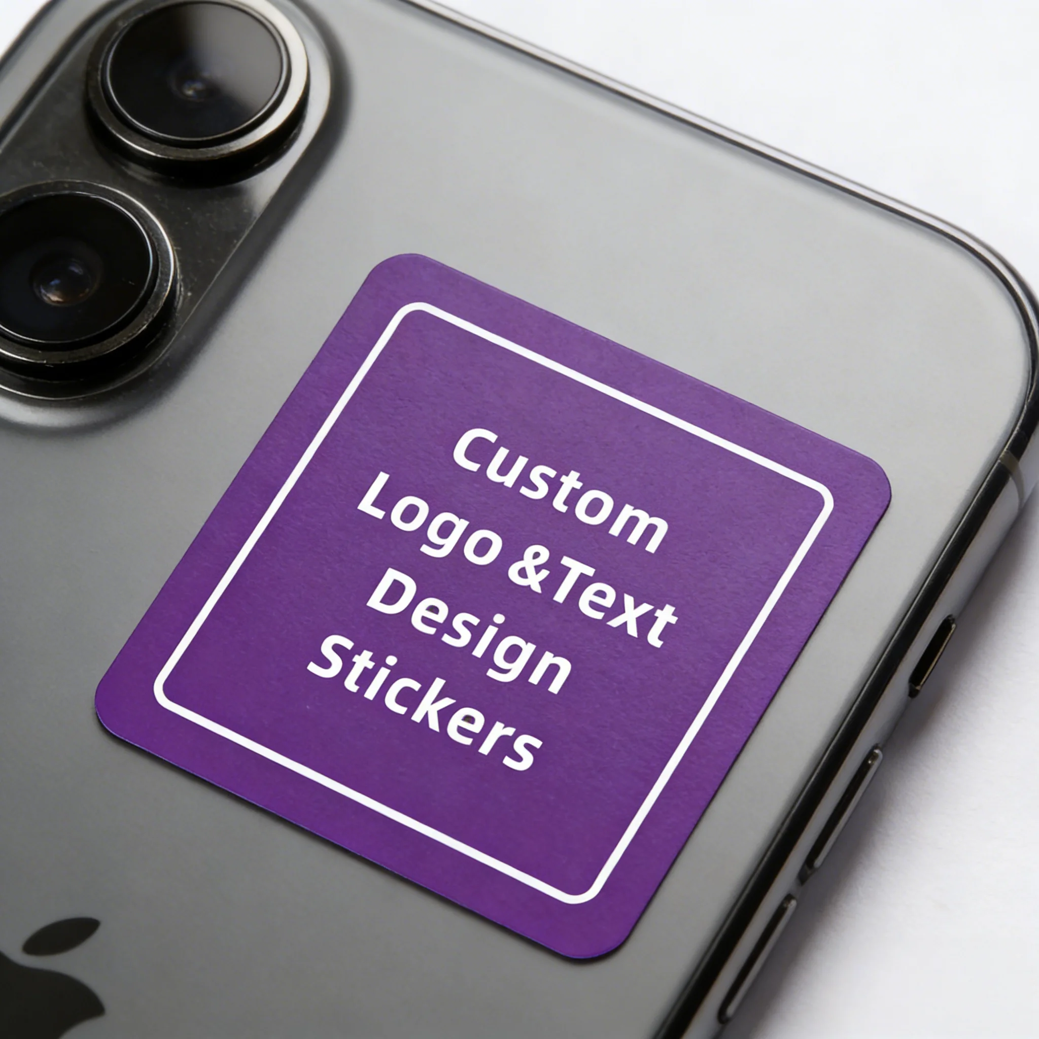 

5x5/6x6cm Custom Square Stickers Self-Adhesive Waterproof Durable Logo Label for Bottle Cup Book Box DIY Branding