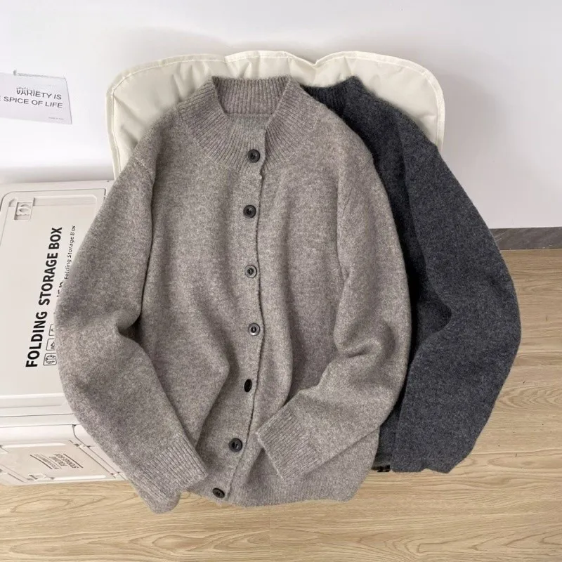 

Вязаный свитер American Sle V-Ne, кардиган, мужская цветная повседневная верхняя одежда, весна 2026, мягкое полиэфирное волокно, удобное