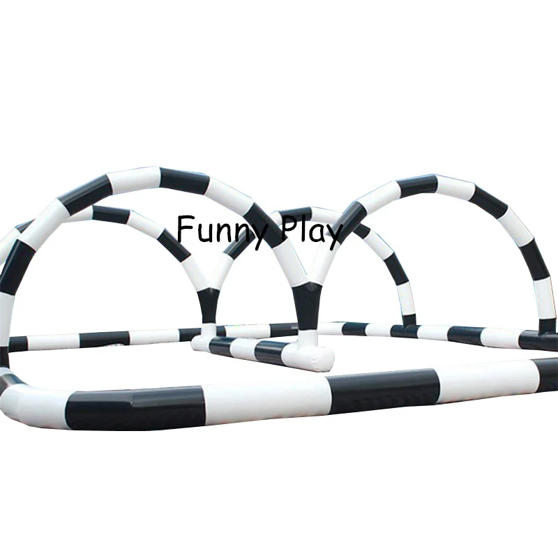 Inflatable go kart track, inflatable sport games for bike,kids toy outdoor cars race track Sport games inflatable air track