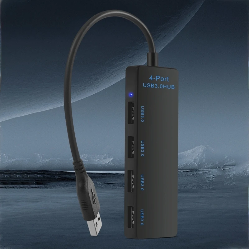 براعة 4Port USB3.0 HUB USB Expander لأجهزة الكمبيوتر المحمولة وأجهزة الكمبيوتر والتلفزيون 5 جيجابت في الثانية