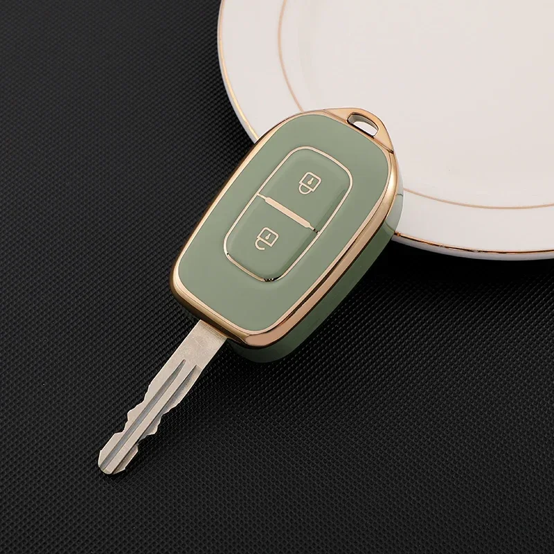 2 Buttons Car Remote Key Fob Cover Case for Renault Kwid Traffic Symbol for Dacia Sandero Logan Duster 2016 2017 2018