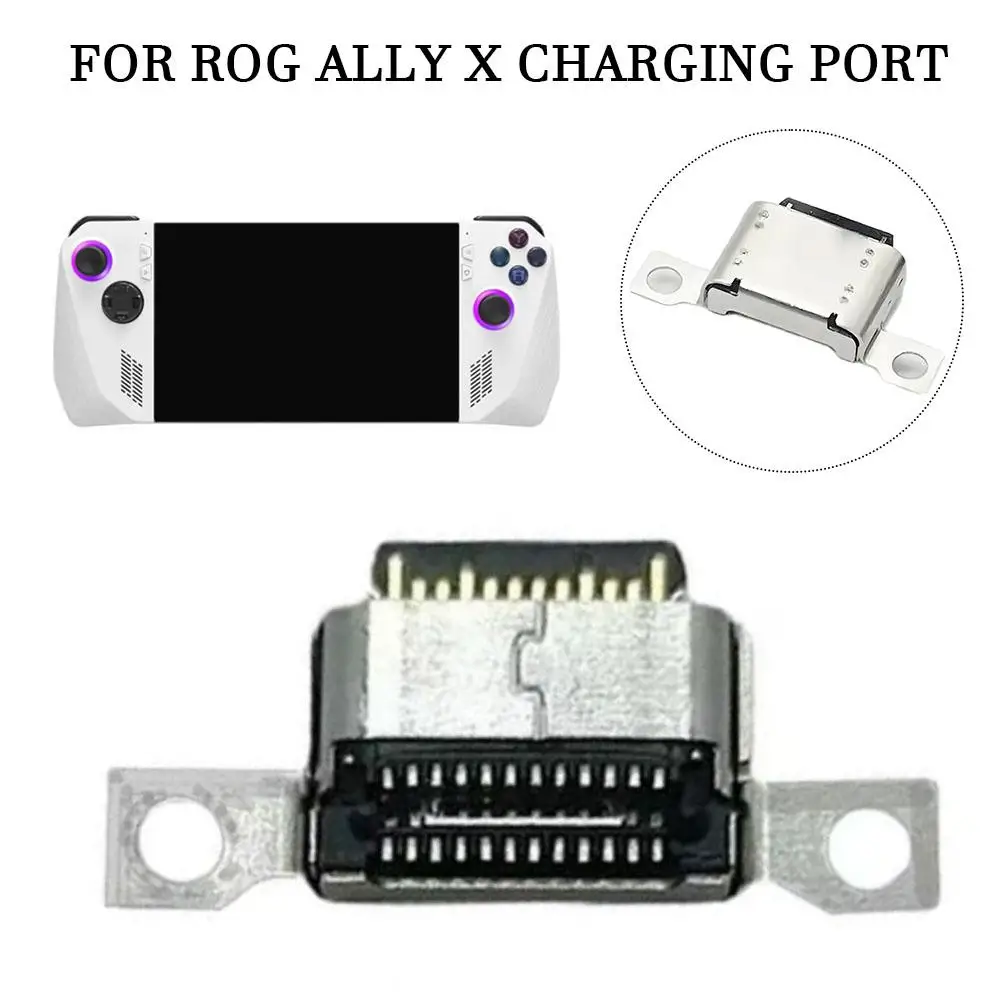 For Rog Ally X Charging Port Game Console Tail Plug Repairing Accessories Charging Replacement Part Game Console Handheld P P3D5